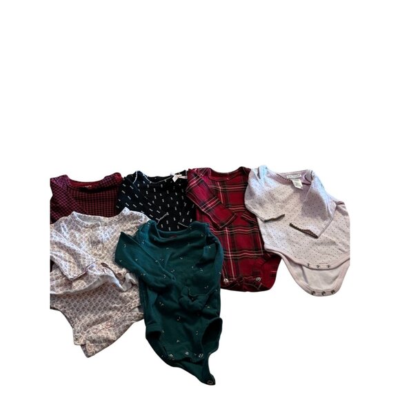 Carter's Other - Carter’s 0–3 Month Long Sleeve Bodysuit Bundle – Baby Girls – Lot
